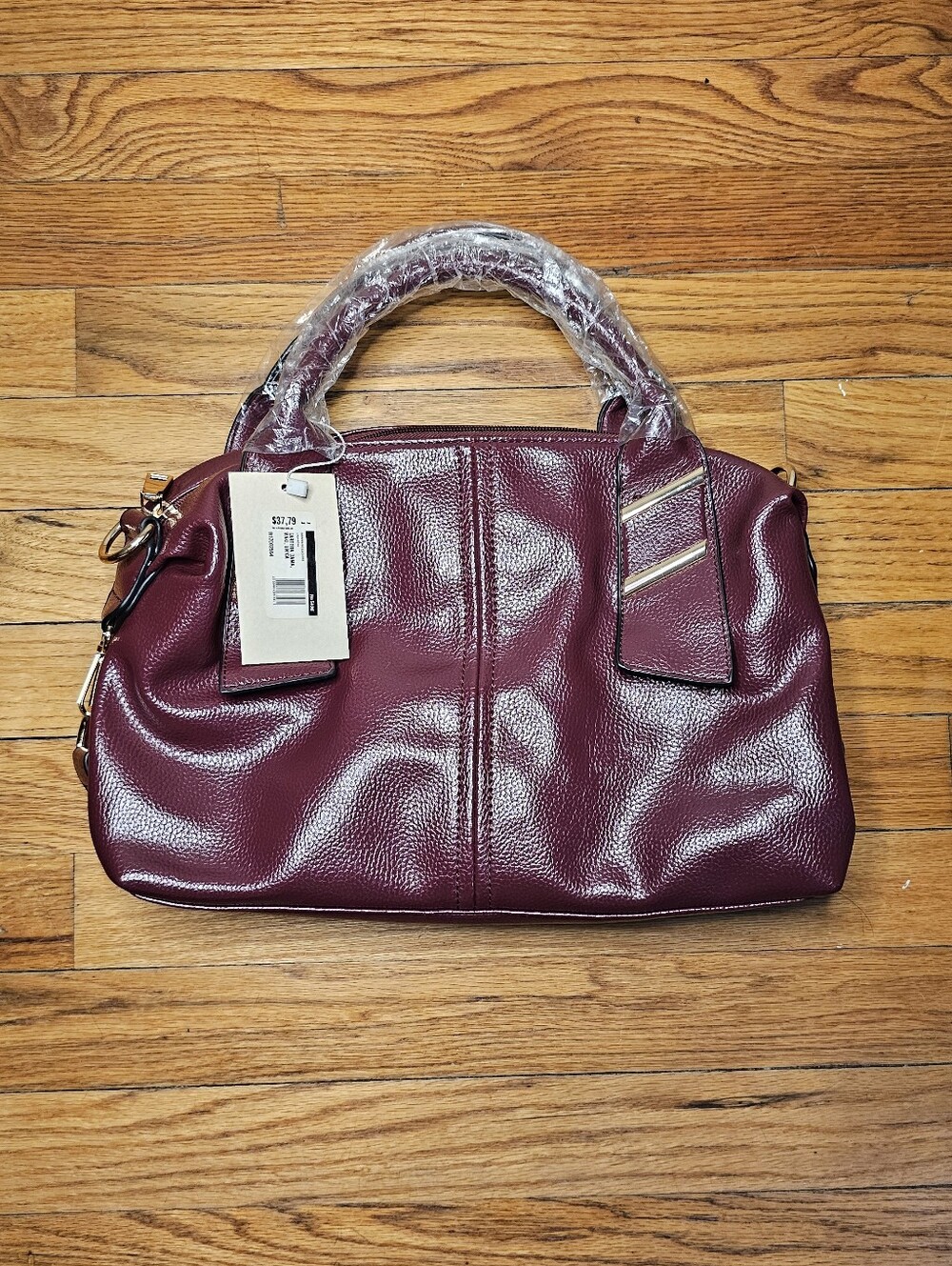 Burgandy Satchel Cross Body Handbag